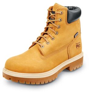 timberland pro 6in direct attach men's, wheat, soft toe, maxtrax slip resistant, wp/insulated boot (9.0 m)