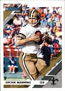2019 donruss football #177 archie manning new orleans saints official nfl trading card from panini america