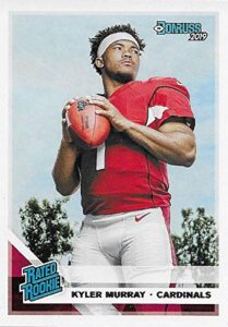kyler murray 2019 donruss short printed mint rated rookie card #302 picturing this top nfl draft pick in his red arizona cardinals jersey