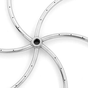 Firenado 30-Inch Natural Gas Spiral Ring Burner - Stainless Steel