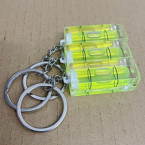 3PCS Keychain Spirit Bubble Level Mini Pocket Tool 15x15x40mm Spirit Levels Measuring Layout Tools