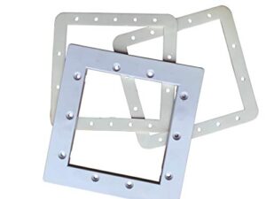 10 hole swimming pool skimmer faceplate and gasket set (8.4 inches)