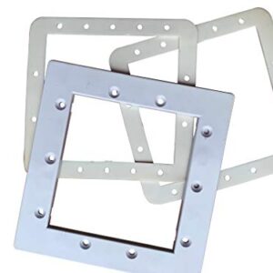 10 Hole Swimming Pool Skimmer Faceplate and Gasket Set (8.4 inches)