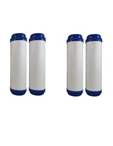 4-pack replacement for compatible with u25 granular activated carbon filter - universal 10-inch cartridge compatible with water filter unit - model u25