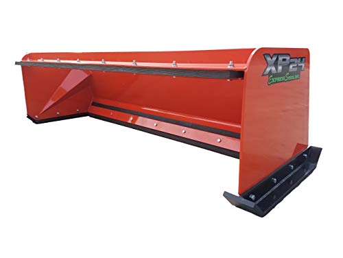 7' XP24 Pullback Skid Steer Snow Pusher Kubota Orange