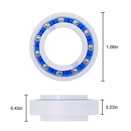 AMI PARTS Wheel Ball Bearings Replacement Part Compatible with180/280 Pool Cleaner Part C-60 C60 (8 Pack)