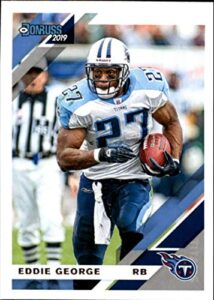 2019 donruss football #249 eddie george tennessee titans official nfl trading card from panini america