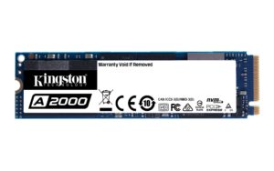 kingston 250gb a2000 m.2 2280 nvme internal ssd pcie up to 2000mb/s with full security suite sa2000m8/250g