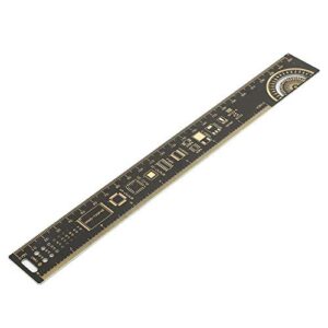 PCB Ruler, Multifunctional Ruler Electronic Engineers Ruler 10 inch 25cm Printed Circuit Board Ruler