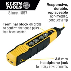 Klein Tools VDV500-820 Cable Tracer with Probe Tone Pro Kit for Telephone, Internet, Video, Data and Communications Cables