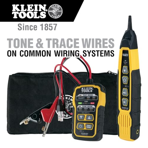 Klein Tools VDV500-820 Cable Tracer with Probe Tone Pro Kit for Telephone, Internet, Video, Data and Communications Cables
