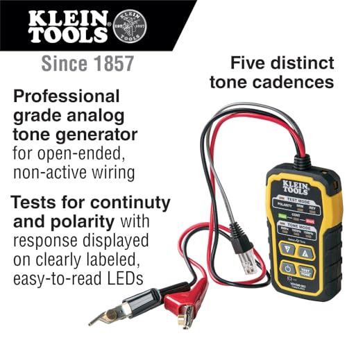 Klein Tools VDV500-820 Cable Tracer with Probe Tone Pro Kit for Telephone, Internet, Video, Data and Communications Cables