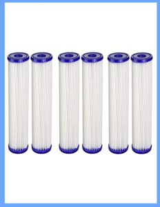 compatible pentek s1 20 micron standard 10 x 2.5 inch pleated sediment water filter 6 pack