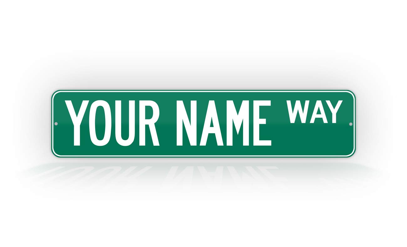 Customized Green Road Sign Personalized Novelty Street Sign