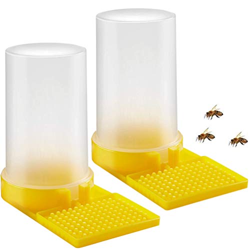 2 Pack Bee Water Feeder Beehive Bee Feeder Beekeeping Water Dispenser Honey Feeder Honey Beehive Entrance Feeder Bee Drinking Honey Beekeeping Equipment