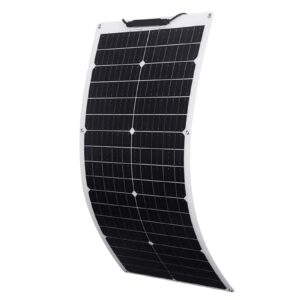 xinpuguang 50w 12v solar panel flexible battery charger monocrystalline with pv connector for rv boat cabin tent car (50w)