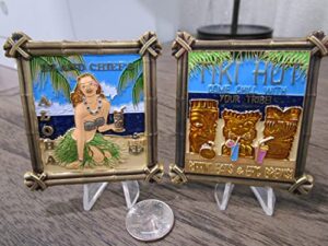 navy island chief tiki hut bar hawaiian cpo usn pin up girl challenge coin