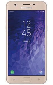 samsung galaxy j3 star 16gb j337t 5.0" hd display android 8.0 4g lte t-mobile smartphone - gold (renewed)