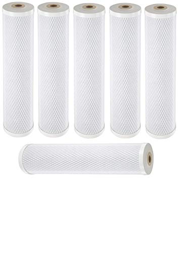 CFS – 6 Pack Radial Flow Iron Reduction Water Filter Cartridges Compatible with 155263, RFFE20-BB Models – Remove Bad Taste & Odor – Whole House Replacement Filter Cartridge