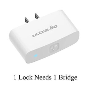 ULTRALOQ Bridge, Wi-Fi Adapter for Remote Access, Works with Alexa, SmartThings, Google Assistant and IFTTT Smart Notification, Exclusively for ULTRALOQ Smart Locks, 2.4G WiFi Only