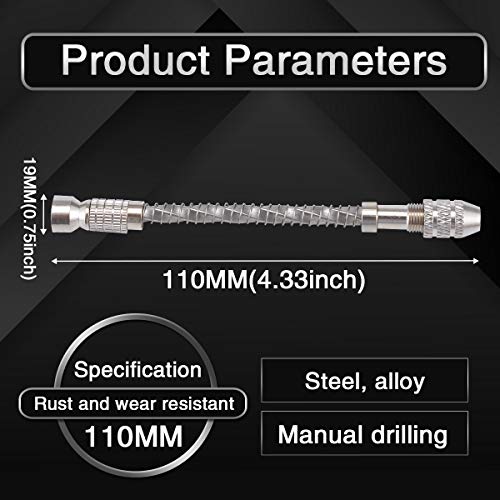 KATUR Semi-Automatic Turbine Drive Precision Hand Drill Handcrafts Hole Making Tool Wood Spiral Hand Push Drill Chuck for Micro Twist Bit Jewelry Tool 0.2-2mm Silver