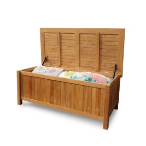 Cambridge-Casual AM-370218T Arie Storage Box, Natural Teak