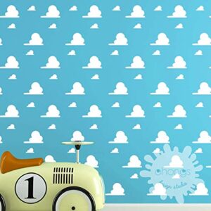 Toy Story style clouds/Cloud Wall Sticker/Cloud Pattern Wall Decal/Kids Room decoration/Nursery Decal/playroom/gift