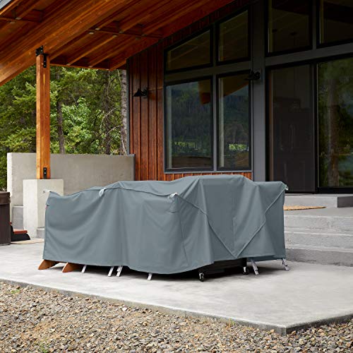 Classic Accessories Storigami Water-Resistant 140 Inch Easy Fold Patio Furniture Cover, Goat Tan, Patio Furniture Covers