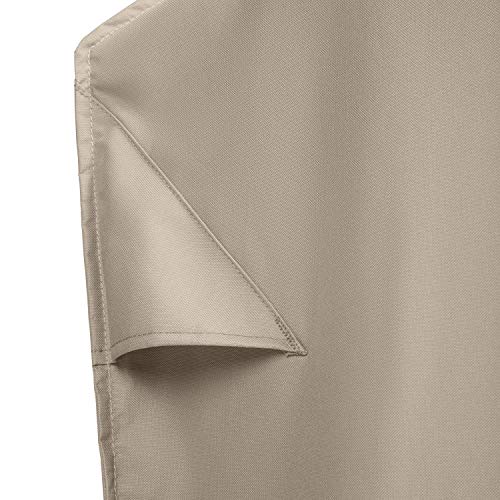 Classic Accessories Storigami Water-Resistant 140 Inch Easy Fold Patio Furniture Cover, Goat Tan, Patio Furniture Covers