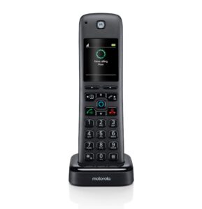motorola ax dect 6.0 accessory cordless handset for motorola ax series of smart cordless phone and answering machines with alexa built-in