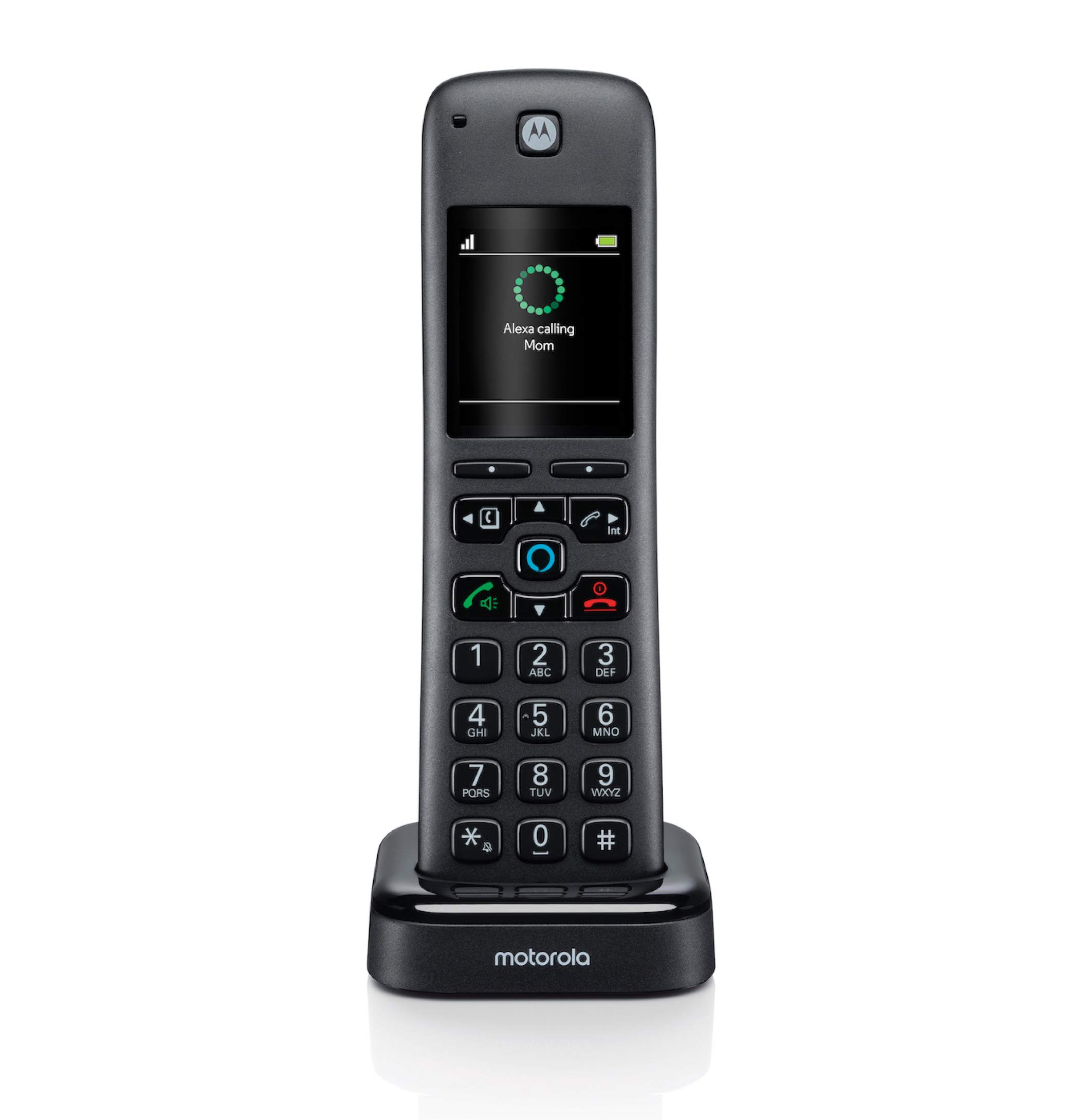 Motorola AX DECT 6.0 Accessory Cordless Handset for Motorola AX Series of Smart Cordless Phone and Answering Machines with Alexa Built-in