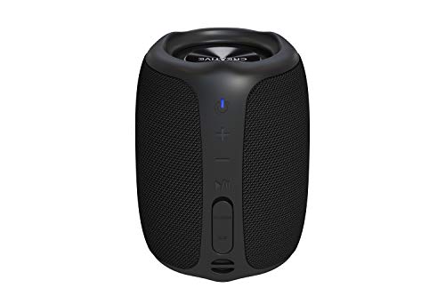 Creative Muvo Play Portable Bluetooth 5.0 Speaker, IPX7 Waterproof for Outdoors, Up to 10 Hours of Battery Life, with Siri and Google Assistant (Black)