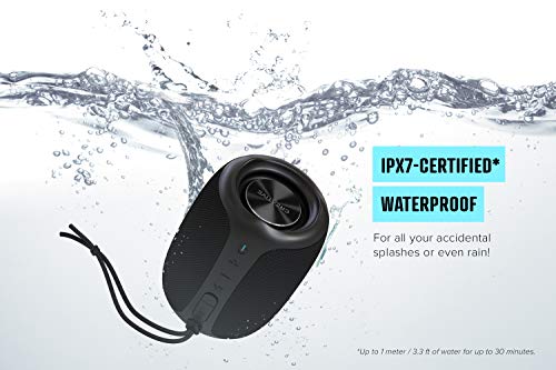 Creative Muvo Play Portable Bluetooth 5.0 Speaker, IPX7 Waterproof for Outdoors, Up to 10 Hours of Battery Life, with Siri and Google Assistant (Black)