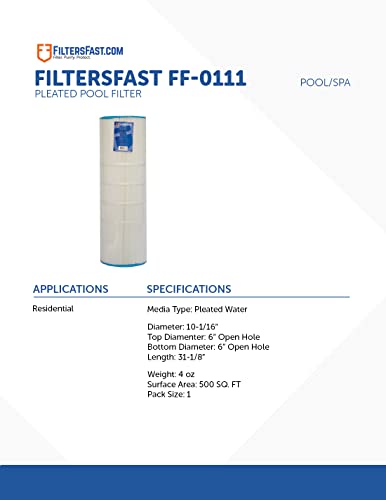 Filters Fast Compatible Replacement for Predator 150, Pentair R173216