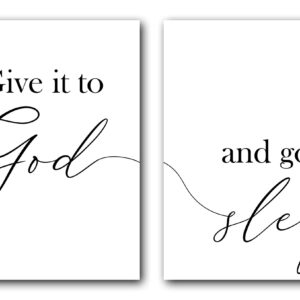 Give it to God and Go to Sleep Posters, 24 x 36 Inches Prints Unframed