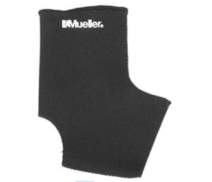 mueller sports medicine ankle support sleeve, for men and women, black, large