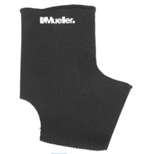 MUELLER Sports Medicine Ankle Support Sleeve, For Men and Women, Black, Large