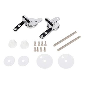 toilet seat fixings toilet set repair kit tool set, 1 pair of hinges + 8 screws + 1 set of installation accessories