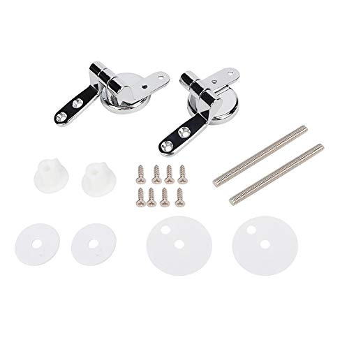 Toilet seat fixings Toilet Set Repair kit Tool Set, 1 Pair of Hinges + 8 Screws + 1 Set of Installation Accessories