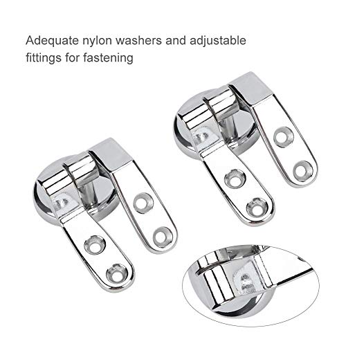 Toilet seat fixings Toilet Set Repair kit Tool Set, 1 Pair of Hinges + 8 Screws + 1 Set of Installation Accessories