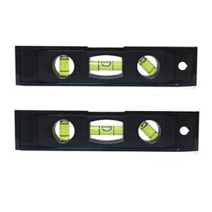 2pcs 6 inch torpedo level magnetic box level with 180 90 45 degree bubble level