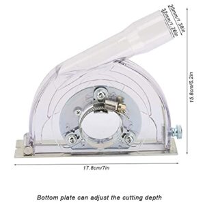 Stone Cutting Dust Cover, Cutting Dust Cover Grinding Shroud for 100/125/150mm Angle Grinder & 115/125mm Saw Disc