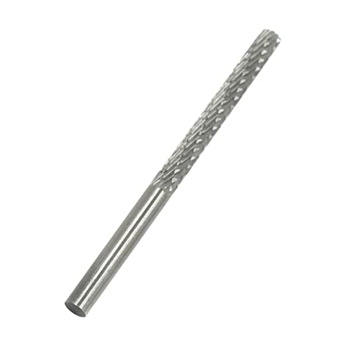 S SYDIEN 4mm Shank HSS Rotary Burrs Bits Rotary Files for Woodworking/Drilling/Carving/Engraving/Grinding