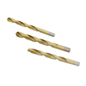 ABN Titanium Drill Bits Set Twist Drill Bit for Metal Drill Bits SAE Standard 1/16-1/2 Inch, A-Z, 1-60 Sizes - 115-Piece