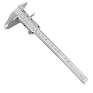 Vernier Caliper, High Accuracy Inside Outside Vernier Caliper Vernier Caliper Micrometer Gauge Measuring Tool for Length, Depth Measurements, Thickness, Carbon Steel Vernier Caliper