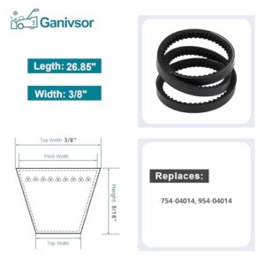 Ganivsor Auger Drive Belt for MTD 2-Stage Snowthrowers 754-04014 954-04014