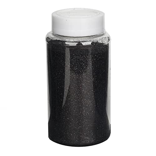 TABLECLOTHSFACTORY 1 Pound Black DIY Art & Craft Glitter Extra Fine with Shaker Bottle for Wedding Party Event Table Centerpieces Decor