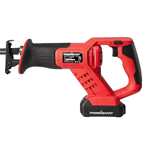PowerSmart Reciprocating Saw - 7.5 Amp No-load Speed 2800SPM Reciprocating Saw Corded, Electric Hand Saw, 5 Blades for Cutting Wood, Metal and PVC Easily