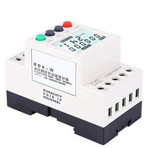 YWBL-WH RD6-W LCD Display Under Over Voltage Phase Sequence Protector 3 Phase Voltage Monitor Relay 208-480VAC