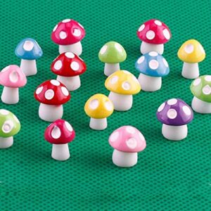 Gilroy 10pcs Mini Mushrooms Miniature Figurines, Fairy Garden Accessories, Fairy Garden Supplies, Micro Landscape - Plant Pots, Bonsai Craft Decor